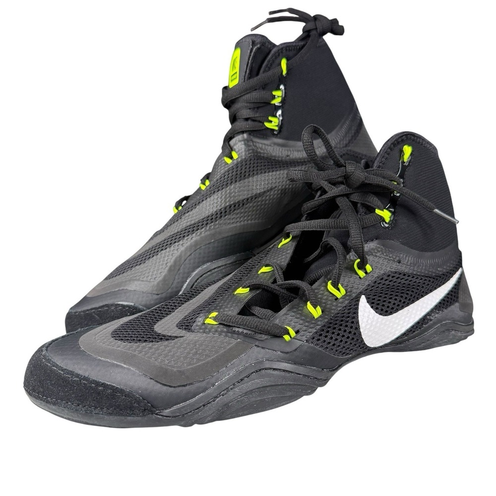Nike Hypersweep Wrestling Shoes - Men's 12.5 - Black/White/Volt - NWOB - Picture 1 of 7